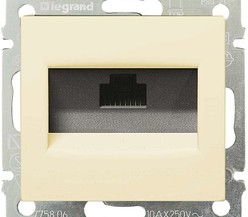 Механизм розетки информ. 1-м СП Valena RJ45-ISDN/интернет сл. кость Leg
