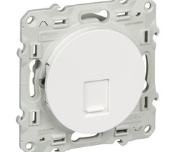 Механизм розетки комп. 1-м СП Odace RJ45 5UTP бел. SchE