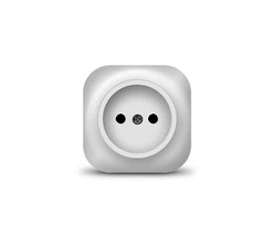 Розетка 1-м ОП 10А IP20 без заземл. бел. IONICH