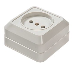 Розетка 1-м BOLLETO накл. 7022 бел. ASD / IN HOME