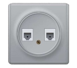 Механизм розетки комп. + телеф.2-м СП Florence RJ11/RJ45 кат.5e сер. 1E20801302 OneKeyElectro