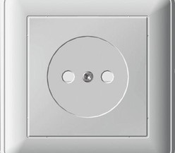 Розетка 1-м СП W59 16А IP20 защ. шторки без заземл. сл. кость SchE