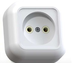 Розетка 1-м ОП Валентина 10А IP20 РА10-266 бел. Кунцево