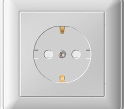 Розетка 1-м СП W59 16А защ. шторки с заземл. сл. кость SchE (РС16-152-28)