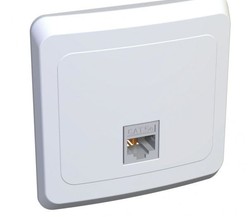 Розетка компьютерная 1-м СП Этюд RJ45 бел. SchE