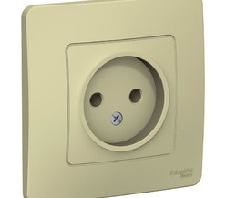 Розетка 1-м СП BLANCA 16А 250В без шторок без заземл. беж. SchE