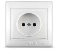 Розетка 1-м СП Севиль 16А IP20 бел. Universal