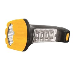 Фонарь LED3818 (аккум 220В черн./жел. 7+8 LED 2 режима SLA) Ultraflash