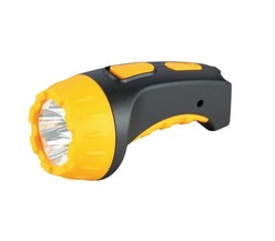 Фонарь LED 3804 (аккум 220В черн./жел. 4 LED; SLA пласт. короб) Ultraflash