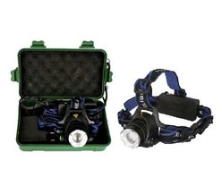 Фонарь налобный E150 (аккум. 220В CREE 3Вт пласт. бокс; черн.) Ultraflash