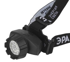 Фонарь GB-603 налобный 14хLED 3хAAA 4 реж. черн. блист. ЭРА