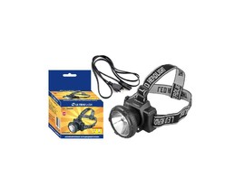 Фонарь налобный аккумуляторный LED 5364 (220В LED 2 режима; черн.) Ultraflash