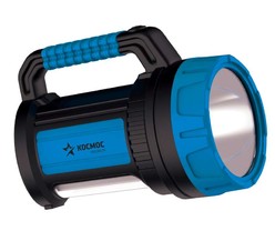 Фонарь светодиодный аккум. KOSMOS premium 7W LED зарядное устройство 220/12В USB зарядка телефона КОСМОС