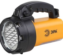Фонарь PA-601 АЛЬФА 19LED+24LED аккум. прожектор литий 3А.ч ЗУ 220В+12В (инд. упак.) ЭРА