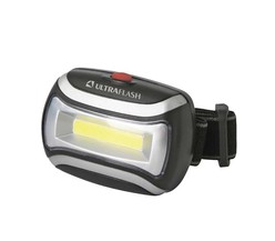 Фонарь налобный LED 5380 (3Вт COB LED 3 режима черн. пласт. пакет) Ultraflash