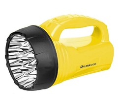 Фонарь LED3819CSM (аккум 220В жел. 9LED +12SMD LED 2 режима SLA) Ultraflash 12102/