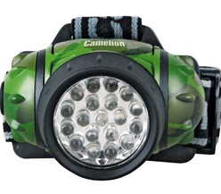 Фонарь налобный LED 5313-19F 4ML (19LED 4 режима; 3хR03 в комплекте; камуфляж) Camelion