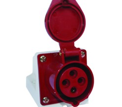Розетка стационарная наружная 114 3Р+РЕ 16А 380В IP44 EKF PROxima
