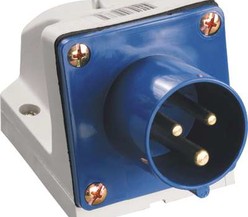 Вилка стационарная ССИ-523 2Р+РЕ 32А 200-250В IP44 IEK