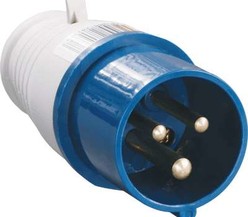 Вилка переносная ССИ-013 2Р+РЕ 16А 200-250В IP44 IEK
