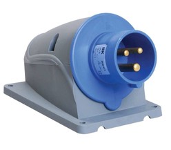 Вилка стационарная ССИ-513 16А-6ч/200-250В 2Р+РЕ IP44 MAGNUM ИЭК