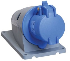 Розетка стационарная ССИ-113 16А-6ч/200-250В 2Р+РЕ IP44 MAGNUM ИЭК