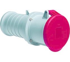 Розетка кабельная 463C6, 63А, 3P+N+E, IP44, 6ч