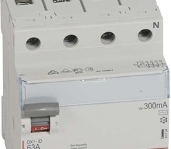 Выключатель диф. тока 4п 63А 300мА тип AC DX3 Leg
