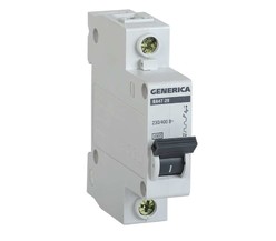 Выключатель автоматический модульный 1п C 32А 4.5кА ВА47-29 GENERICA ИЭК