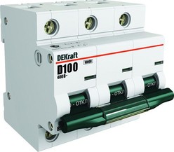 Выключатель автоматический модульный 3п D 100А 10кА ВА-201 Schneider Electric