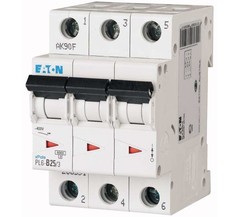 Выключатель автоматический модульный 3п C 25А 6кА PL6-C25/3 EATON