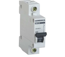 Выключатель автоматический модульный 1п C 6А 4.5кА ВА47-29 GENERICA ИЭК