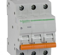 Выключатель автоматический модульный 3п C 16А 4.5кА BA63 Домовой Schneider Electric
