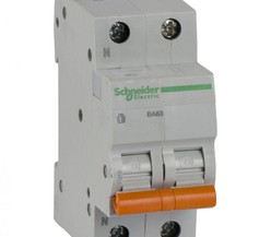 Выключатель автоматический модульный 2п (1P+N) C 16А 4.5кА BA63 Домовой Schneider Electric