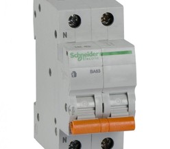Выключатель автоматический модульный 2п (1P+N) C 63А 4.5кА BA63 Домовой Schneider Electric