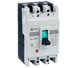 Выключатель автоматический 3п 63/50А 25кА ВА-99М PROxima EKF