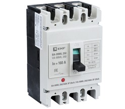 Выключатель автоматический 3п 250/160А 20кА ВА-99МL Basic EKF