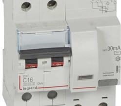Выключатель автоматический дифференциального тока 2п C 16А 30мА тип AC 6кА DX3 4мод. Leg 411158
